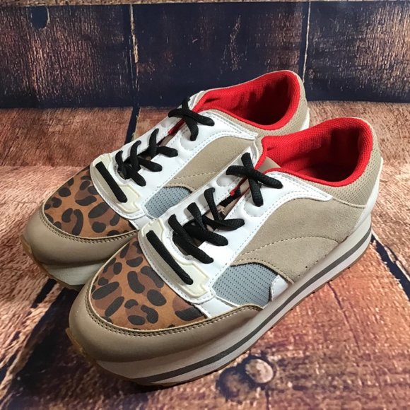 Zara Size EU 37 Multicolor Leopard Print Platform - Picture 11 of 12
